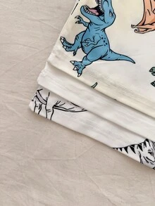 Vintaside Kids Bộ 6 món áo thun ngắn tay cổ tròn và quần short in hình khủng long hoạt hình cho bé trai, thích hợp mặc hàng ngày, ngoài trời, thể thao, đi học, mùa xuân/hè. - Nhiều màu - Xem 7