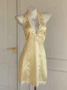 Comfortcana 女士纯色极简吊带迷你连衣裙 - 彩色 - 查看 6