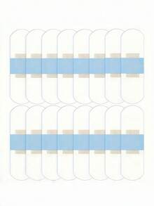 Multi-Use Transparent Elastic Tape 50pcs - Waterproof For First Aid Wound Dressing & Halloween FX Makeup, PE Material - White - View 5