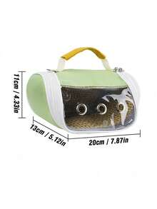 1 chiếc ba lô đựng thú cưng nhỏ di động, lưới thoáng khí, cửa sổ trong suốt dạng bong bóng, thích hợp cho chuột lang, thỏ, chuột nhắt, chim, du lịch mùa hè. - Nhiều màu - Xem 2