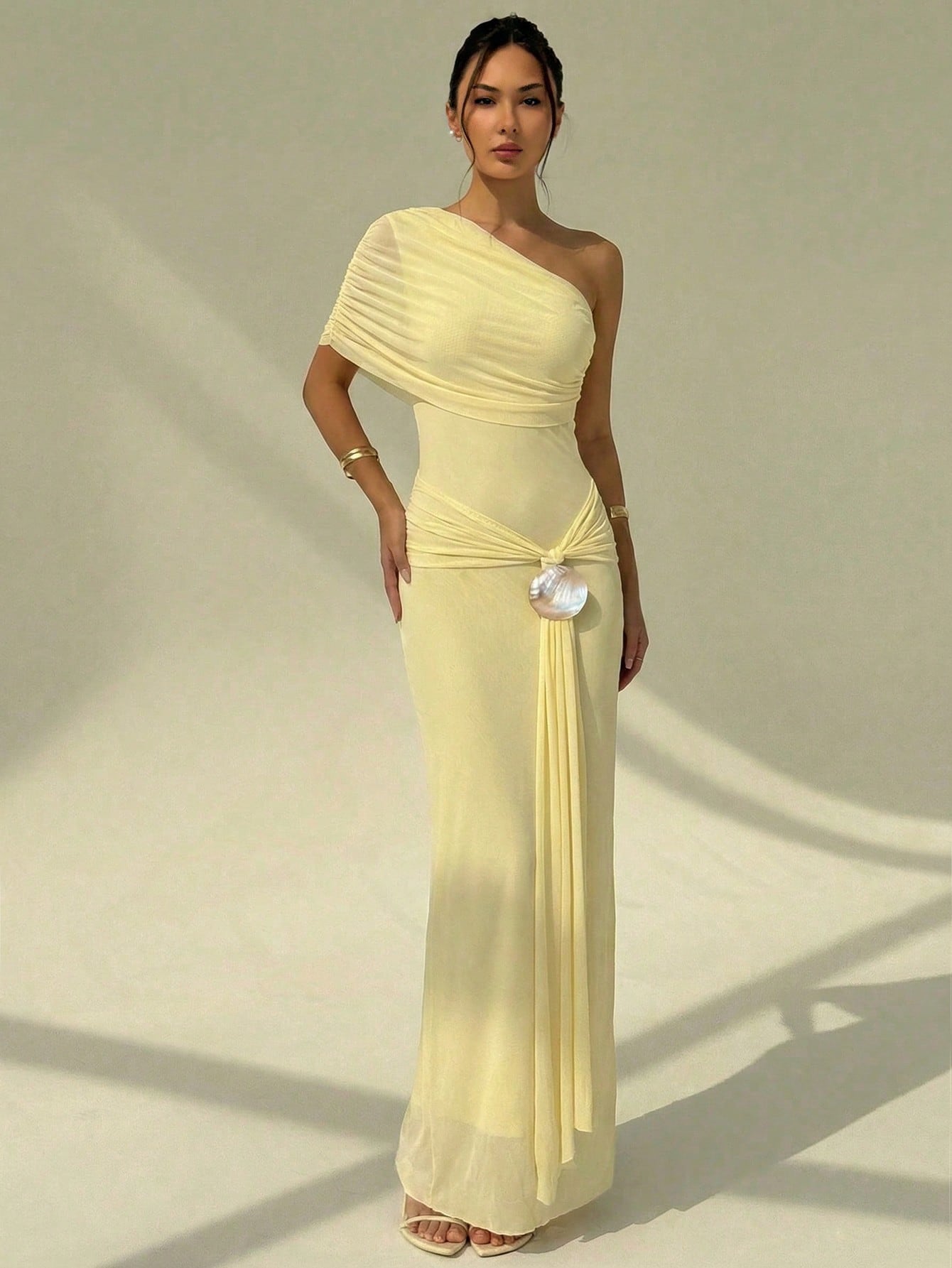 Aloruh فستان نسائي أنيق للعطلات والمواعيد، رقبة غي...