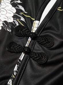 Auvina Chinese New Year Style Women's Chinese Pattern Knitted Maxi Skirt