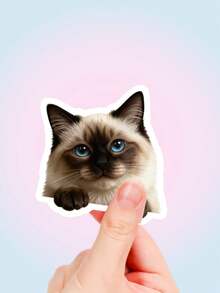 56sheets/Set Realistic Cat And Dog Doodle Stickers, Cute Pet Decorations For Suitcases And Mobile Phones - Multicolor - View 9
