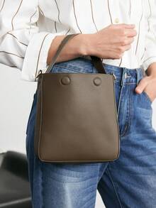 SHECARRY 女士时尚百搭手提包，适合日常通勤 - 綠色 - 查看 7