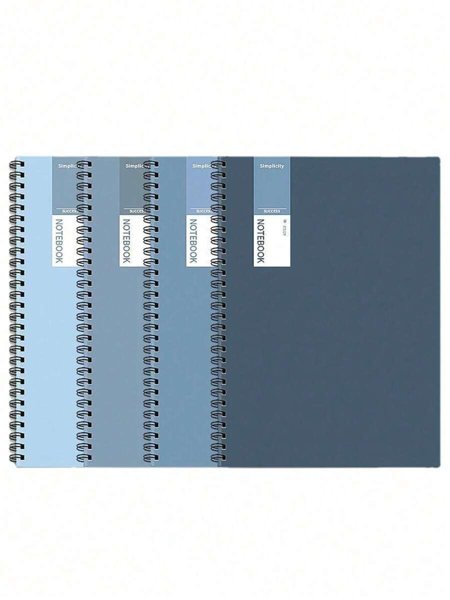 5/8/10PCS Coil Notebook Set - A5 Thickened Paper Planner For Office & Student Use (Loose Leaf Design) - Multicolor - View 1