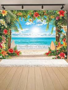 1pc Photo Prop, Birthday Party Backdrop, Decorative Hanging Cloth - Multicolor - View 6