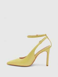 CUCCOO BIZCHIC New Versatile Pointed Toe Women's High Heels For Christmas Spring Shoes - Light yellow - View 10