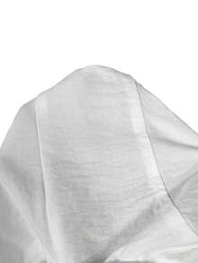 Aloruh Minimalist Daily Casual Square Neck Fitted Adjustable Tie-Back Cropped Shirt For Women White Elegant Top White Top Women Square Neck Tops - White - View 9