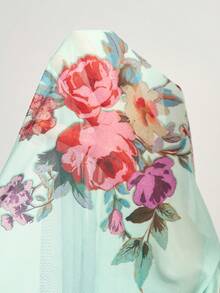 Bohemela 女士印花撞色立领长袖上衣