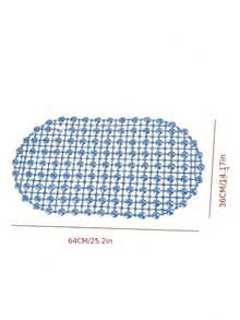 1pc Non-Slip Bathtub Mat, Medium Anti-Slip Shower Mat With Suction Cups And Drain Holes Transparent Bathroom Anti-Slip Mat Shower Room Floor Mat With Suction Cup, Toilet Waterproof Mat, Mildew-Proof And Antibacterial Shower Mat, Suitable For Shower Room, Bathtub, Toilet, Bathroom Anti-Slip Mat - Multicolor - View 4