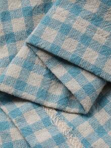 DAZY Plaid Cinched Waist Cropped Jumpsuit For Women, Loungewear