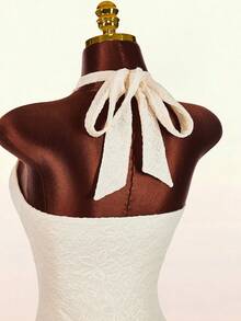 Amplova 浪漫度假派对复古交叉蕾丝贝壳吊带迷你连衣裙（女款） - 彩色 - 查看 11