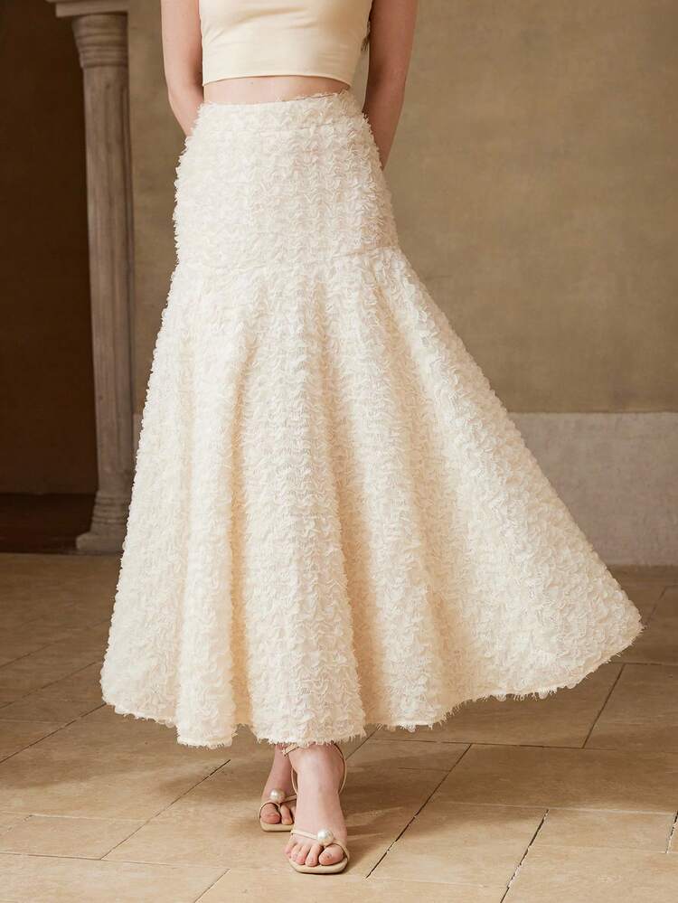 WOMEN'S SPRING/SUMMER MESH FLOWY SKIRT
