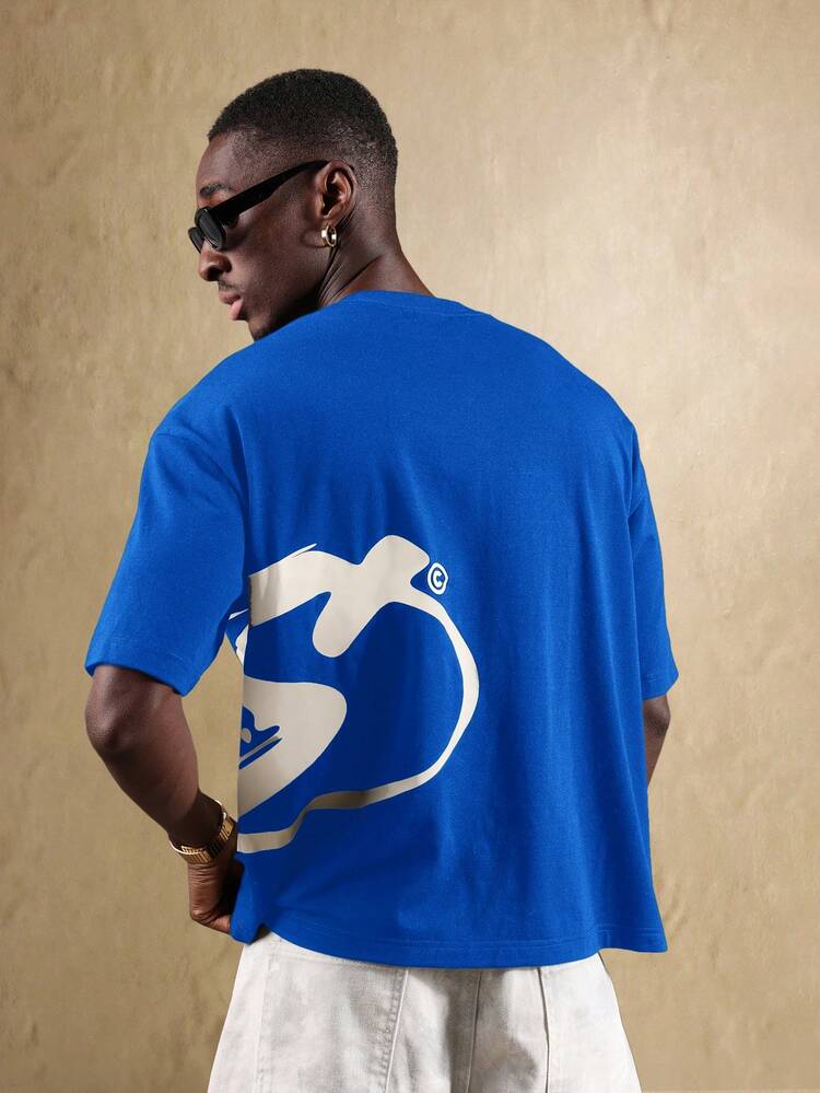 Short Sleeve Tee With Large Logo Print