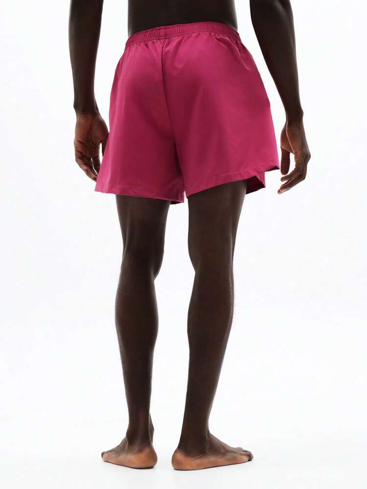 Wide Leg Shorts With Palm Logo