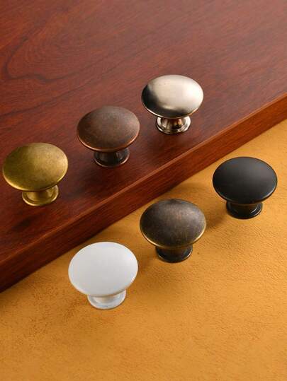 2/6/12/20 Stück Retro Schranktürbeschläge, Schubladen- & Schranktürgriffe, runde Einzelloch Küchen- & Möbelbeschläge für Dekorationszwecke