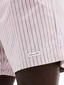 SUMWON Vertical Striped Beach Shorts With Elastic Waistband Side Pockets Summer Vacation Swim Trunks Casual Boardwear - Multicolor - View 6