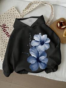 Attitoon 女士字母印花长袖休闲卫衣，适合秋冬季穿着 - 彩色 - 查看 1