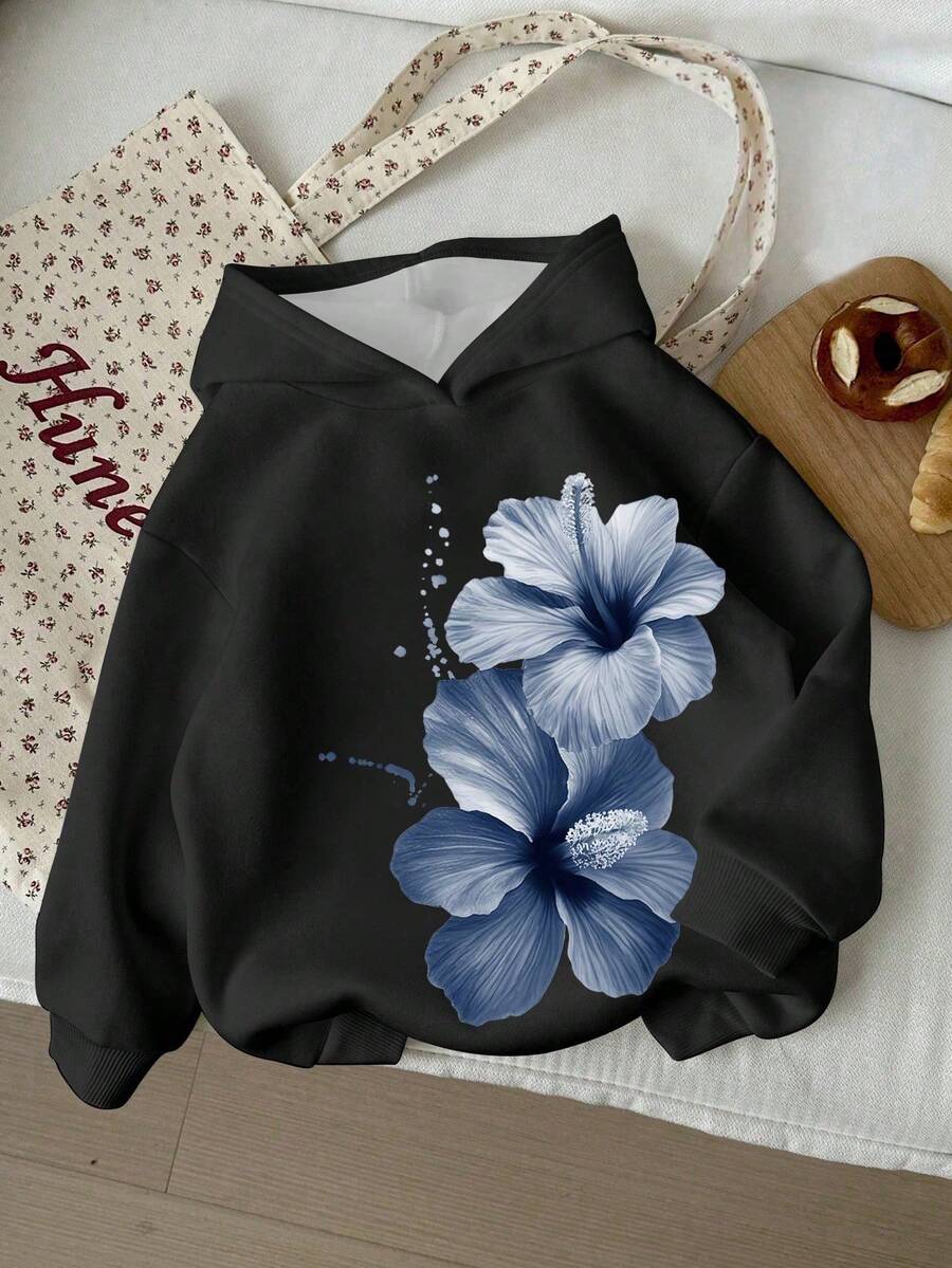 Attitoon 女士字母印花长袖休闲卫衣，适合秋冬季穿着 - 彩色 - 查看 1