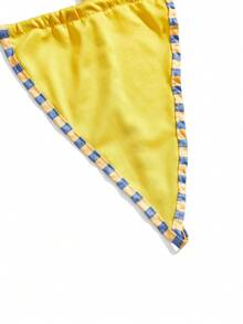 Spicy Aura 2 Peças Fantasia de Cosplay de Mago - Macacão Amarelo com Recorte Contrastante + Gravata, Fantasia de Roleplay Plus Size para Festa, Clube - Amarelo mostarda - Visão 4
