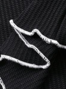 Dazy Kids Camiseta de manga corta con cuello, botones y estampado de lazo, casual para niña, versátil para uso diario - Negro - Ver 8