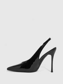 CUCCOO SZL Women's Elegant Pointed Toe High Heel Pumps For Commuting Valentine's Day - Black - View 4