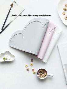 1件装宠物喂食垫，防水、防滑、防漏，适用于宠物碗，易于清洁，防溢漏，宠物喂食餐垫，防水防滑边防漏宠物碗餐垫，云朵餐垫，创意可折叠隔热垫，防水、耐热、防滑餐桌隔热垫 - 白色 - 查看 7