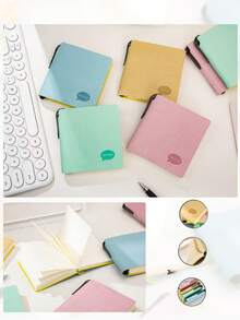 Slumpmässig 1-pack bärbar liten fickanteckningsbok, ritbok, handbok, schemaläggningsanteckningsbok, resedagbok, kontor och skola, pris, perfekt present, tillbaka till skolan - En-Storlek - Visa 3