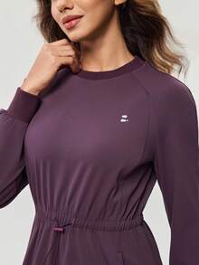 OutZeal Women Active Dress Daily Casual Quick-Drying Buttery Soft Drawstring Waist With Pockets - Red Violet - View 8