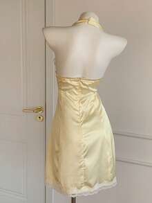 Comfortcana 女士纯色极简吊带迷你连衣裙 - 彩色 - 查看 2