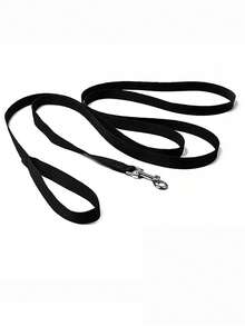 1pc Pet Leash. Sturdy And Durable, Suitable For Long-Distance Dog Walks. Features A High-Quality Hook That Is Durable, Bite-Proof, And Rust-Resistant; Suitable For Small, Medium, And Large Dogs - Black - View 4