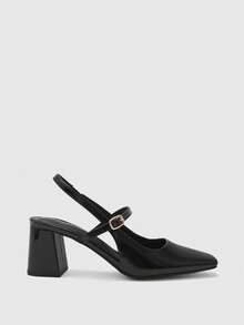 CUCCOO BIZCHIC Women's Buckle Design Fashionable High Heels, Versatile For Daily Wear - Black - View 2