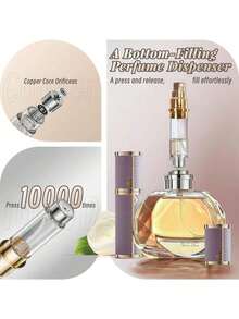 1个奢华优雅的便携式迷你可注油雾化器，底部注油设计 - 彩色 - 查看 3