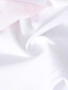 SHEIN ChillGRL Set de 3 piezas para niñas que incluye: Top de tirantes con lazo, Blusa con hombros descubiertos y Pantalones de pierna ancha, adecuado para salidas y viajes a principios del otoño - Blanco - Ver 3