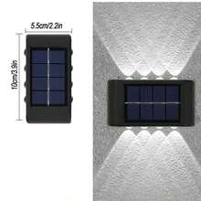 1/2个 6/8LED 冷/暖光户外太阳能壁灯，庭院花园装饰阳光灯笼 - 凸鏡壁燈 - 查看 16