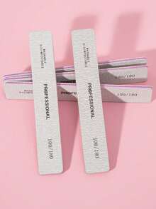 25pcs Nail Files, 100/180 Grit Sandpaper Nail Files, 10pcs Professional Washable Double-Sided Coarse Foot File, Heavy Duty, For Acrylic Nail Removal, Pedicure Manicure Tools - Multicolor - View 10