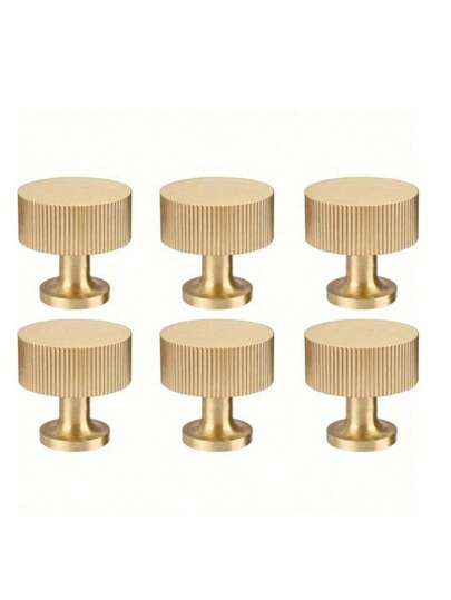 Solid European Furniture Handle, Cabinet Hardware Pull Knob, Metal Drawer Knob, Vintage Wooden Furniture Shoe Cabinet Drawer Dresser Pulls, Single Hole Brushed Gold Cabinet Knobs For Drawer, Wardrobe, Cabinet Door, Kitchen Cabinet, Dressing Table, American Style Home Decoration, Free Screws Included