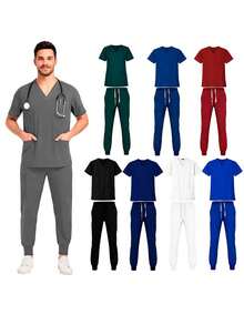 Men's Uniform | Scrub Type Surgical Bag For Use - 灰色 - 查看 8