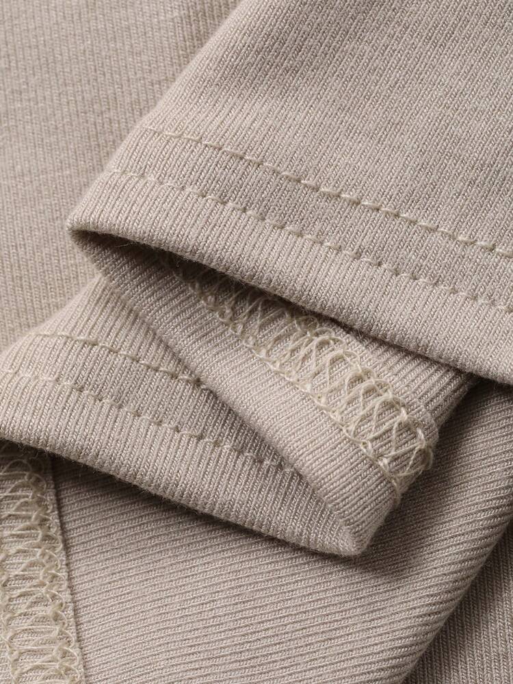 Women's Contrast Lace Fitted Short Sleeve Round Neck Elegant Undershirt Top, Spring/Autumn