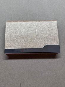 Business Card Holder Large Capacity PU Organizer Box, Portable For Office, Trade Show School Supplies, Back To School - Leather Business Card Holder - View 10