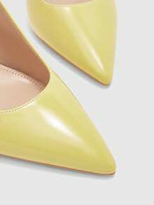 CUCCOO BIZCHIC New Versatile Pointed Toe Women's High Heels For Christmas Spring Shoes - Light yellow - View 8