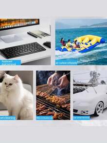 High-Speed Strong Airflow Turbo Jet Fan, Knob-Style Speed Adjustment, Suitable For Dusting, Snow Blowing, Leaf Blowing On Computers, Cars, Etc., - Multicolor - View 8