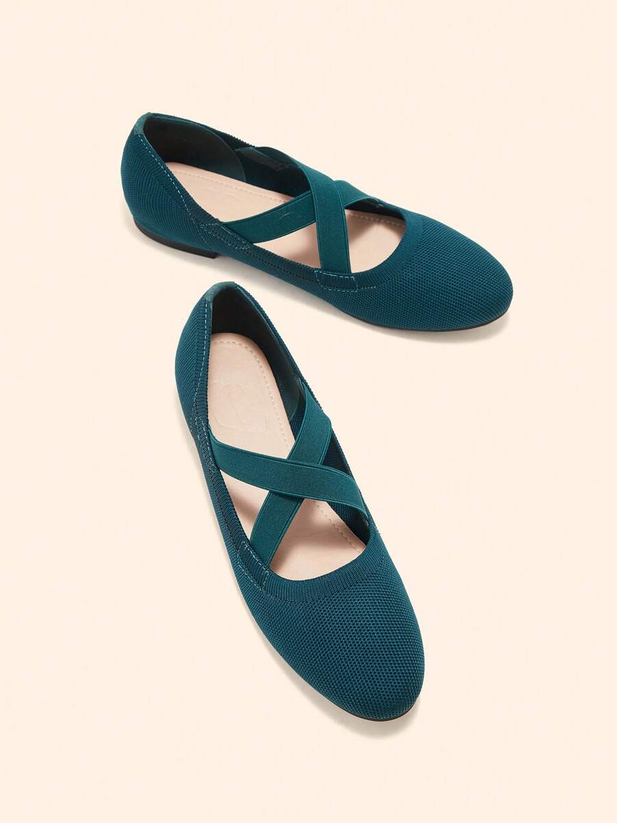 CUCCOO BASICS Giày búp bê dây chéo cho kỳ nghỉ hè, giày đi học hè, giày sinh viên, giày mùa xuân, giày nghỉ xuân, giày lễ Phục sinh, giày Giáng sinh. - Màu xanh lá cây 1 - Xem 1