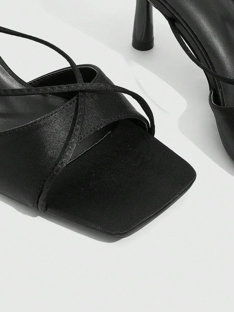 CUCCOO SZL Women's Elegant Minimalist Heeled Sandals For Commuting Valentine's Day Prom Heels