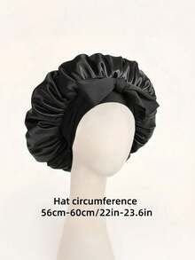 1 chiếc mũ ngủ bằng satin và lụa cao cấp - Có thể điều chỉnh độ vừa vặn thoải mái với dây buộc - Mũ ngủ unisex bảo vệ tóc cho nam và nữ, trang trí nhà cửa, phòng tắm, mùa xuân hè thu đông. - Nhiều màu - Xem 6