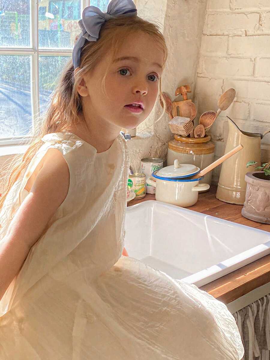 DAZY 女童无袖圆领连衣裙