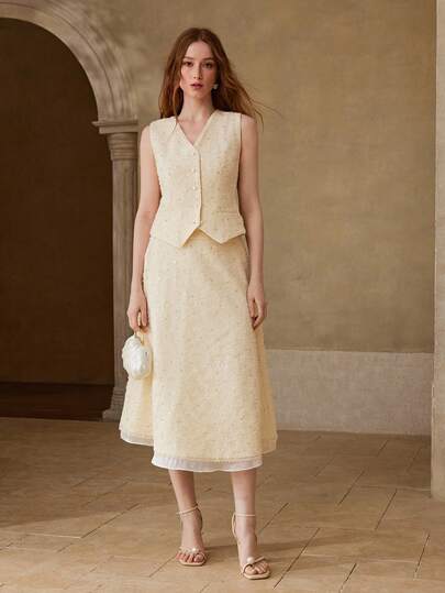 MOTF PREMIUM 女士纹理背心，适合约会、春夏穿着