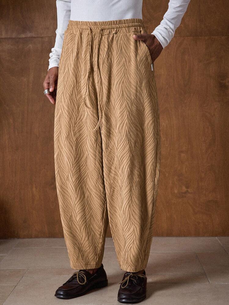 Men's Casual Loose Elastic Waist Drawstring Pocket Sweatpants Men Oversized Pants Harem Pants Men Men Kakis Pants Barrel Pants Baggy Baggy Pants Cargo