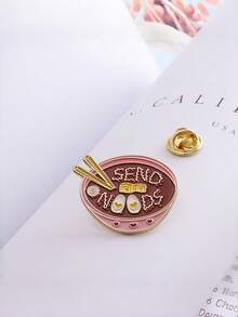 Joivida 1pc Cute Cartoon Brooch, Fun And Versatile Personalized Emblem, Japanese-Style Brooch/Backpack Accessory. - Multicolor - View 4