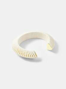 MOTF PREMIUM HANDMADE WHITE PU LEATHER CORD BRACELET - White - View 9
